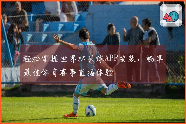 轻松掌握世界杯买球APP安装，畅享最佳体育赛事直播体验